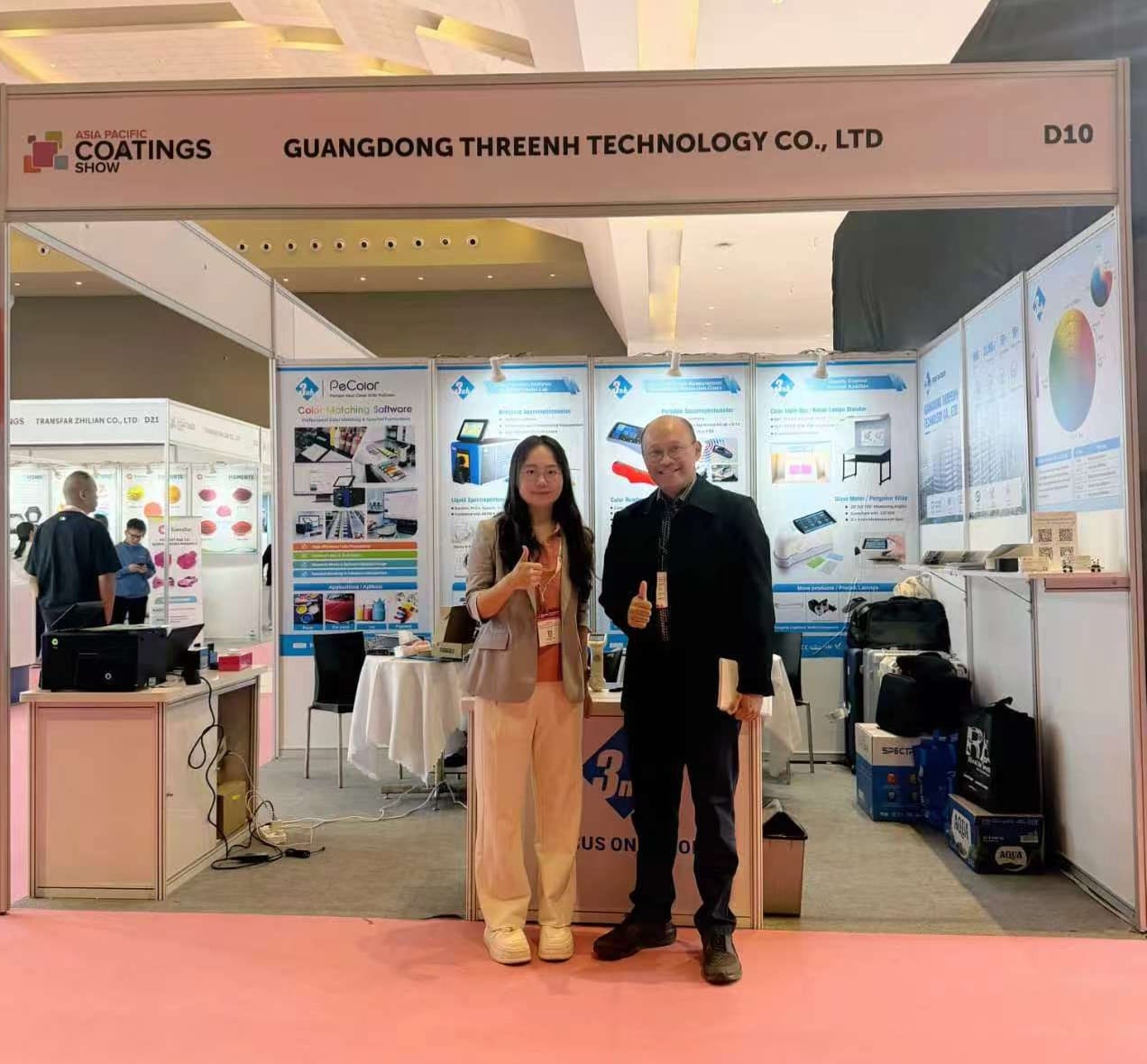 Welcoming Customers at the 3NH Booth — APCS 2026